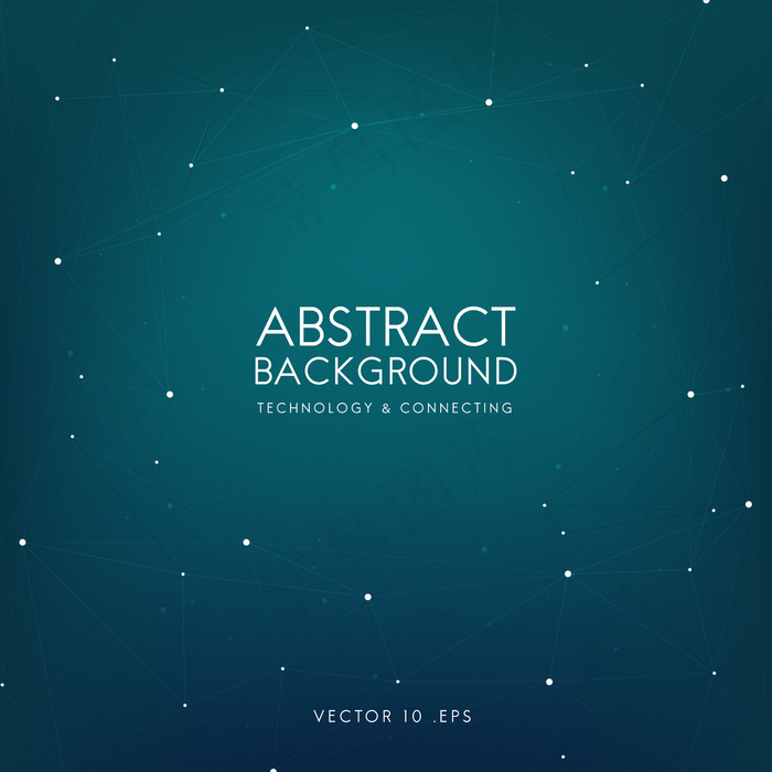 蓝色技术的抽象背景