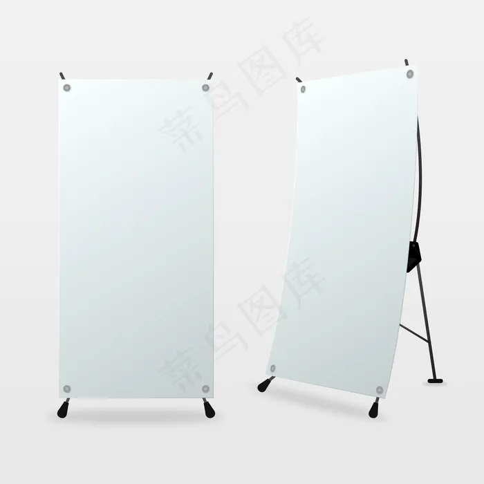 x展位横幅banner包装eps,ai矢量模版下载