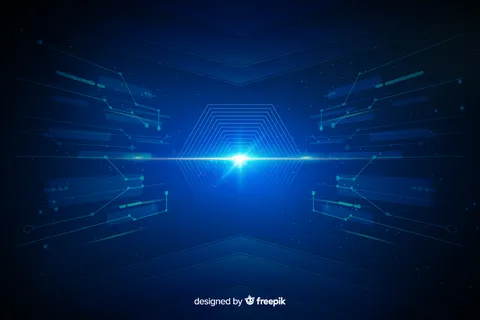 技术接口光隧道背景