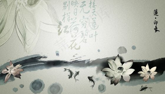 电视墙背景画效果图片