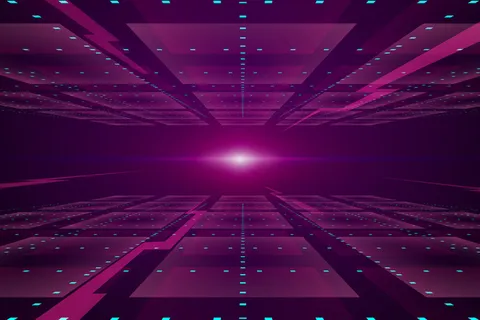 未来主义地平线粉色背景 未来主义地平线粉色背景