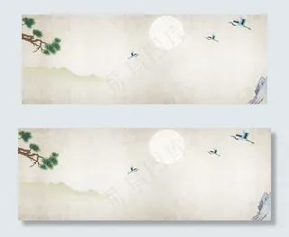中国风古典白露节气banner