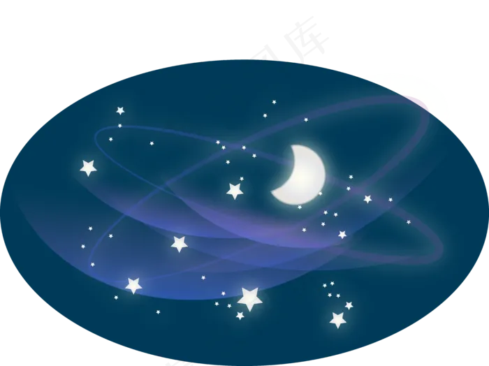 七夕情人节浪漫银河星矢量图ai矢量模版下载