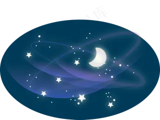 七夕情人节浪漫银河星矢量图