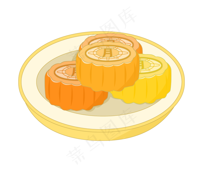 美味蛋黄夹心月饼