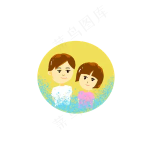 七夕情人节月光商用元素情侣