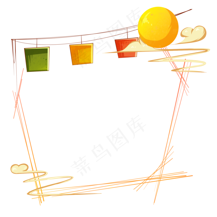 中秋节月亮边框