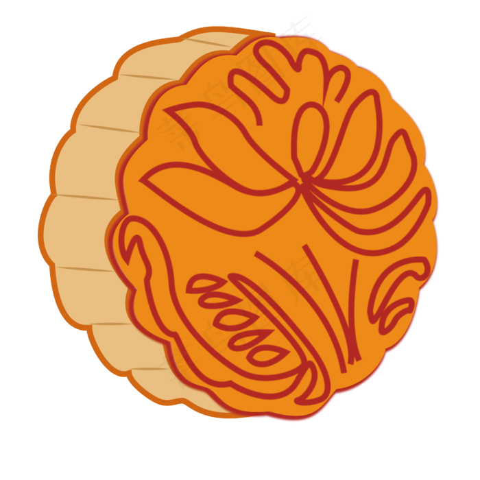 中秋节赏月吃月饼(3545X5315(DPI:300))psd模版下载
