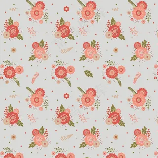 粉红色花朵图案