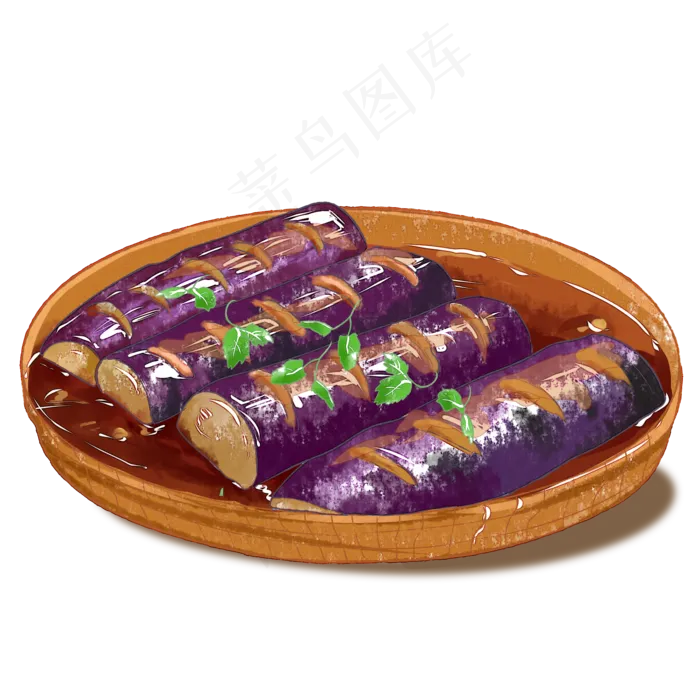 蒸茄脯水彩(2000X2000(DPI:299))psd模版下载