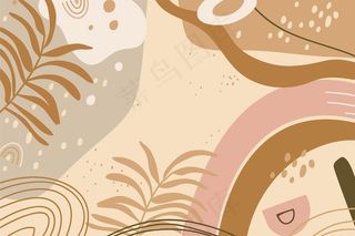 手绘波西米亚风格背景