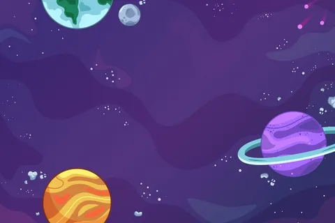 卡通银河背景