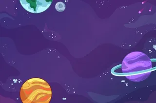 卡通银河背景