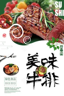 美味黑椒牛排西餐海报 美味黑椒牛排西餐海报
