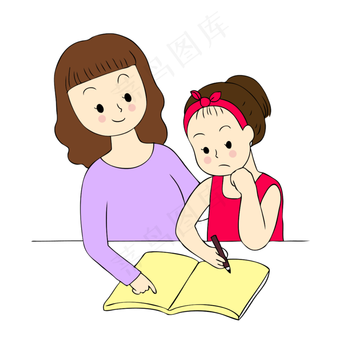 教师节老师辅导学生