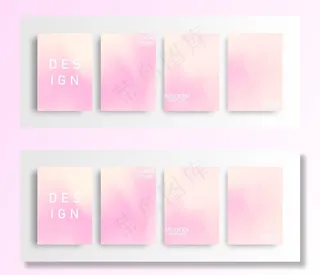 抽象模型样机粉彩粉渐变背景a4概念为您的图形丰富多彩，布局模板为