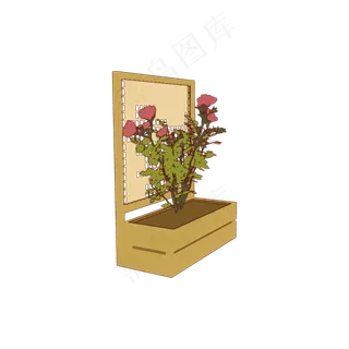 简约扁平卡通七夕情人节花朵花卉