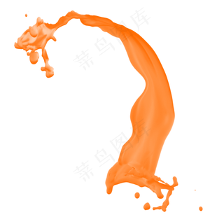 果汁橙汁飞溅,免抠元素