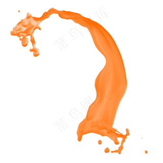 果汁橙汁飞溅,免抠元素