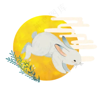 中秋跳跃玉兔 中秋跳跃玉兔