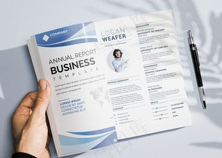 平铺小册子概念模型样机