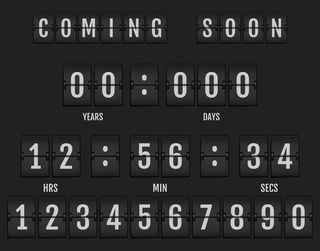 即将到来的横幅banner显示了还剩多少时间