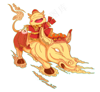 2021牛年金牛贺岁牛年吉祥福