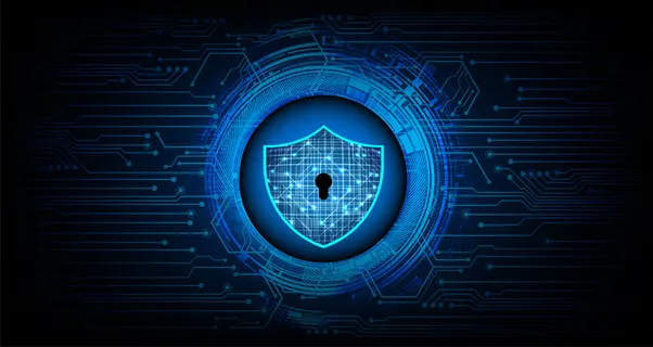 在数字背景上关闭挂锁，网络安全