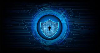 在数字背景上关闭挂锁，网络安全