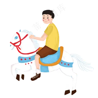 国庆节游乐场游玩人物