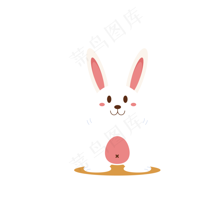 卡通兔子矢量设计