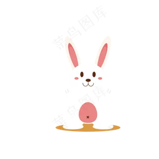 卡通兔子矢量设计