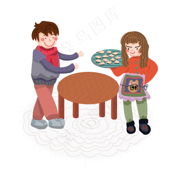 立冬送饺子(3405X3372(DPI:300))psd模版下载