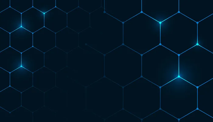 医学风格中的六边形图案背景eps,ai矢量模版下载