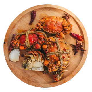 秋天新鲜螃蟹摄影,免抠元素