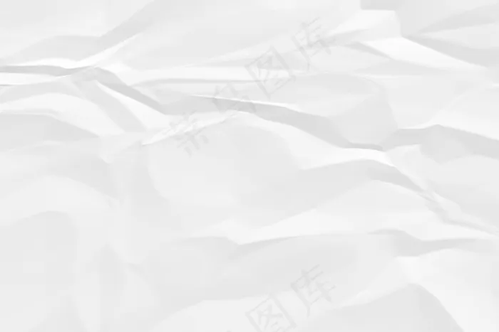 皱巴巴的白纸背景特写