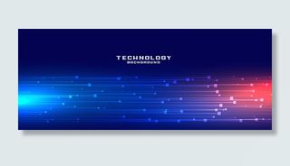 动态技术线横幅banner设计