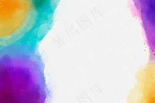 彩色水彩背景