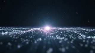 2020年新年。背景。灯光抽象。圣诞快乐背景。闪闪发光。散焦粒子。