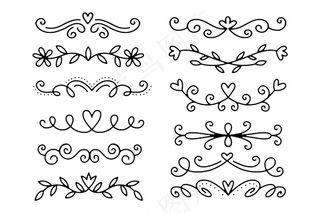 书法装饰分隔套