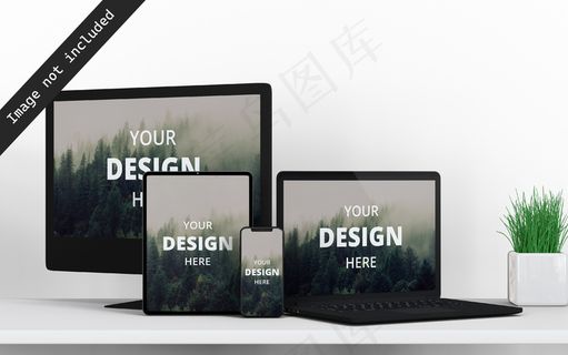 多设备模型样机前视图