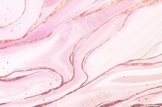 金色光泽纹理的液体大理石背景