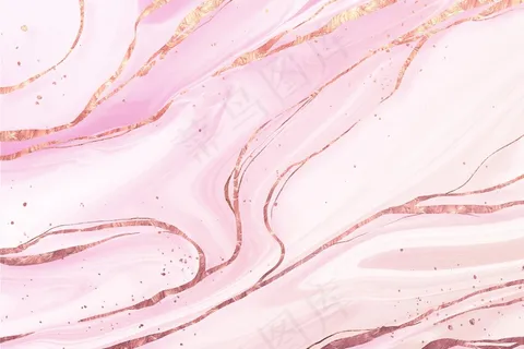 金色光泽纹理的液体大理石背景 金色光泽纹理的液体大理石背景