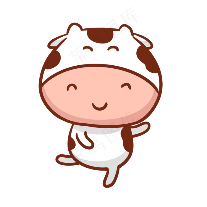 牛牛小奶牛(2000X2000(DPI:300))psd模版下载