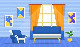 家庭室内背景主题