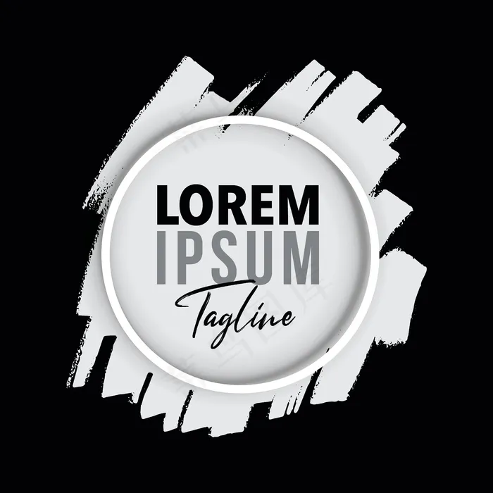 现代垃圾画笔笔刷背景eps,ai矢量模版下载