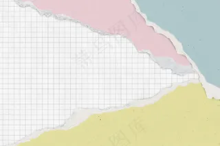 撕开的纸格背景柔和的手工工艺