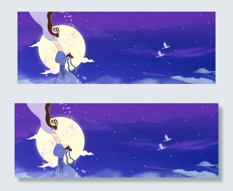 相约七夕牛郎织女banner(1920*700px 	       )psd模版下载