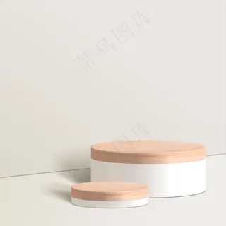 具有几何形式的抽象极小场景。白色背景的圆柱形白色讲台。产品展示,实体模型样机,展示化妆品,讲台,舞台台座或平台。三维 具有几何形式的抽象极小场景。白色背景的圆柱形白色讲台。产品展示,实体模型样机,展示化妆品,讲台,舞台台座或平台。三维