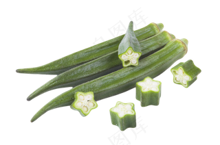 爆炒秋葵和猪肉好吃美味